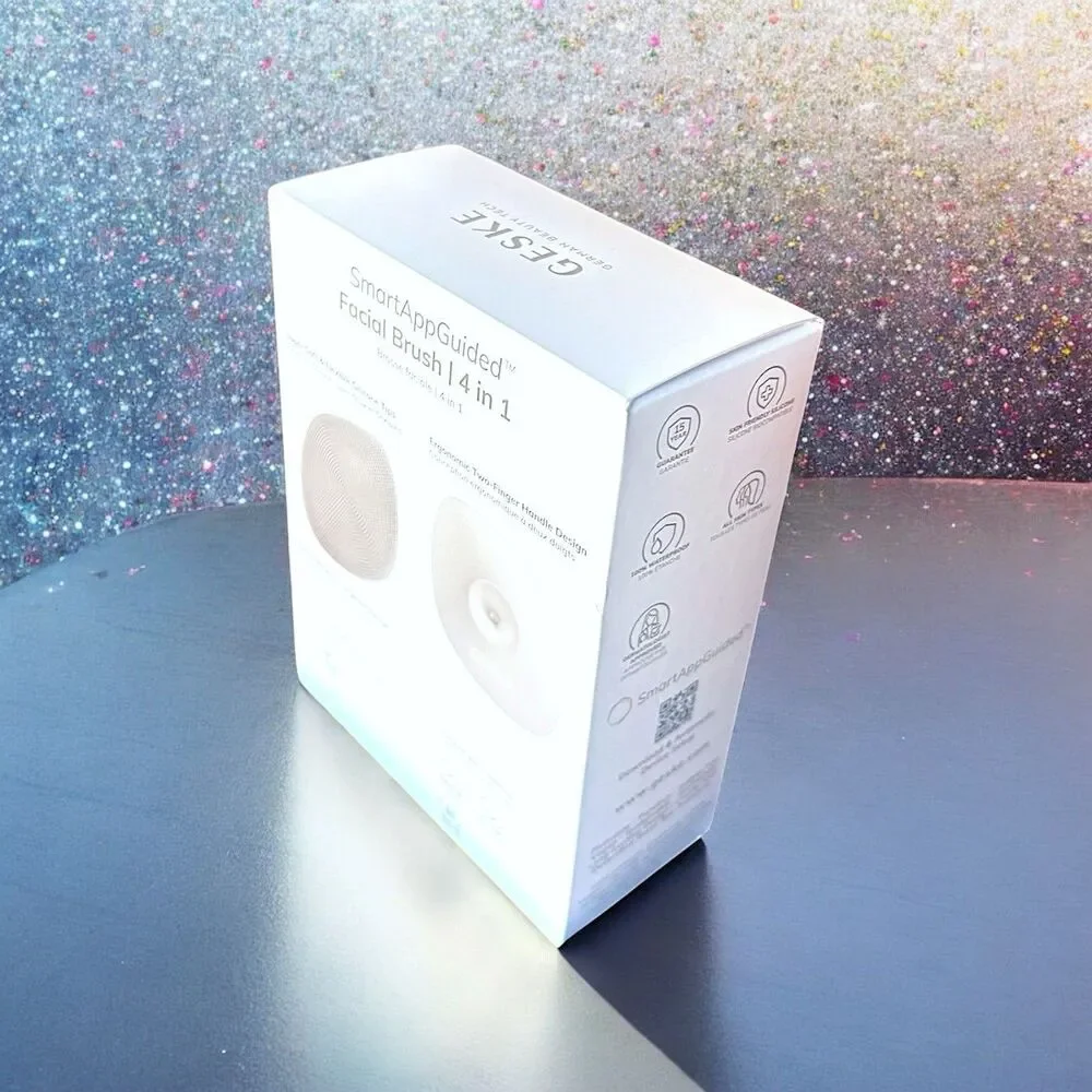 GESKE Facial Brush SmartAppGuided 4 in 1 Facial Brush in Starlight New in Box
